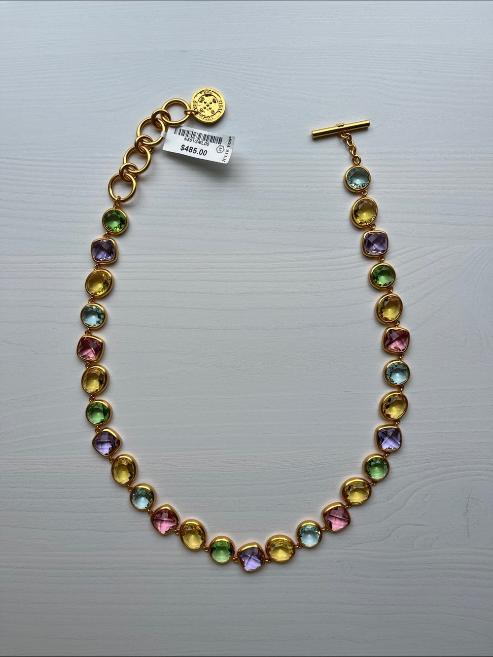 NWT Julie Vos Kaleidoscope Tennis Necklace - Picture 2 of 5